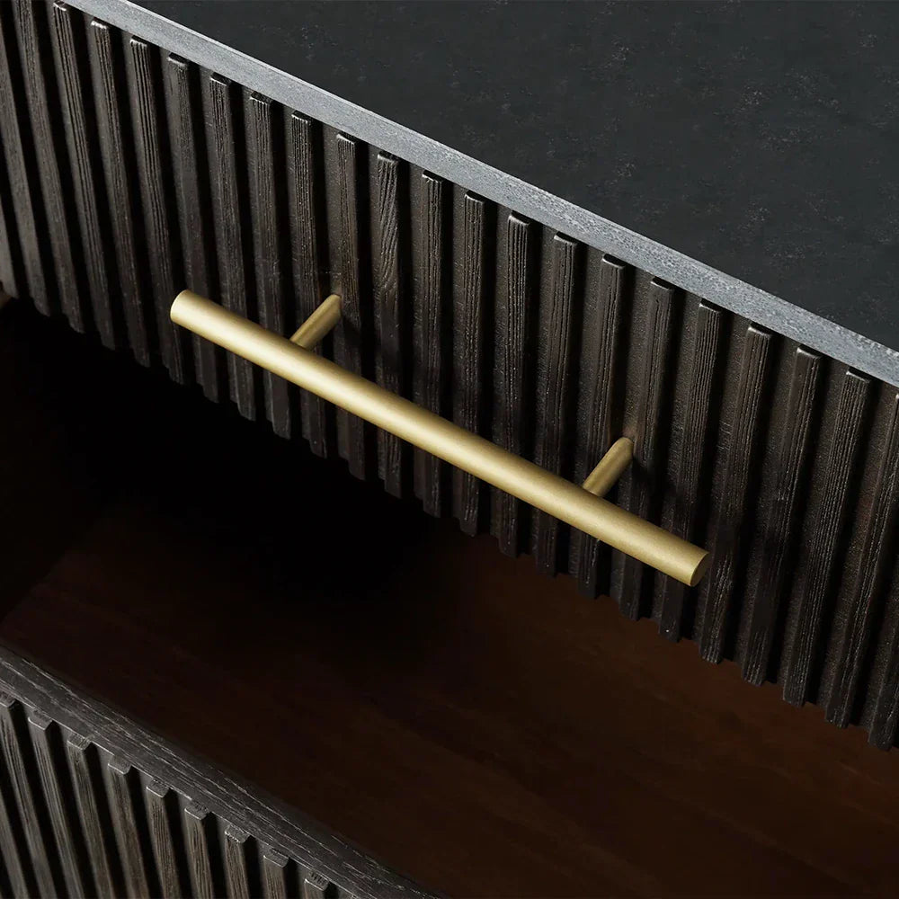 Arden Closed Nightstand in Oak