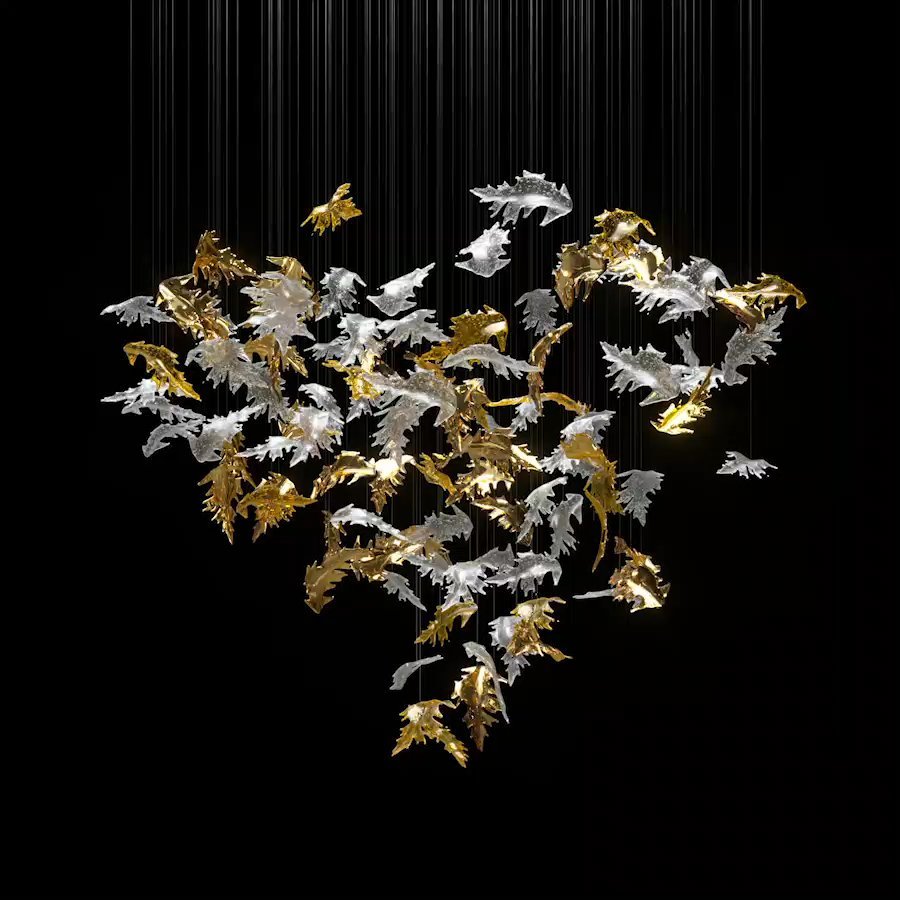 Flying Leaves Chandelier