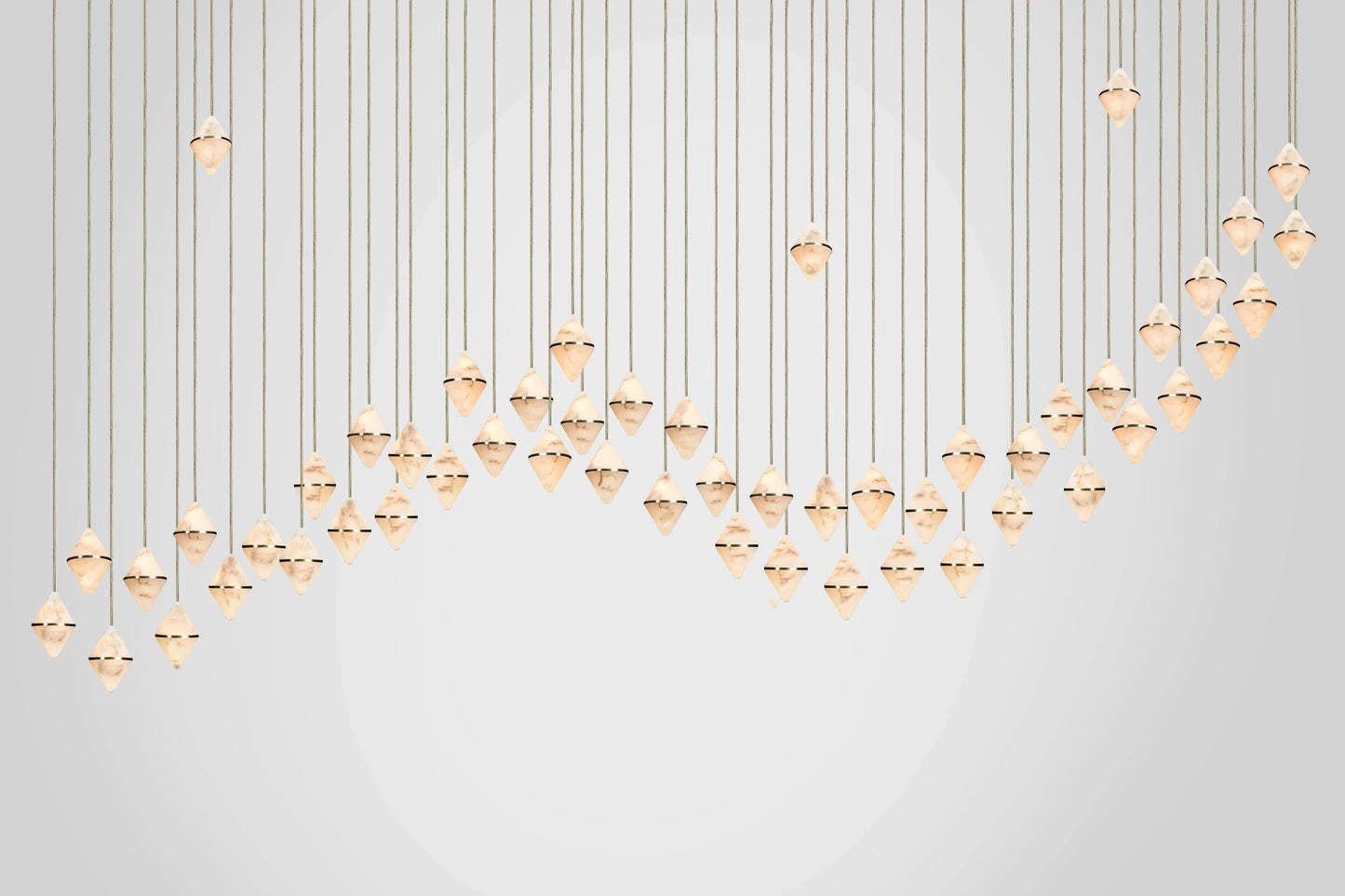 Gem Wave Chandelier 48