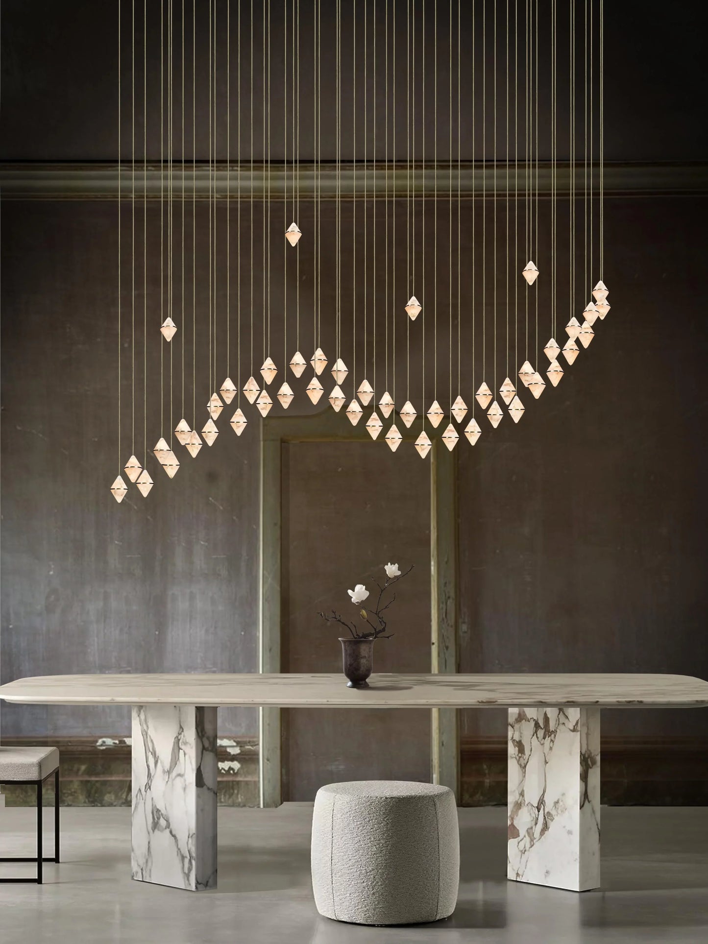 Gem Wave Chandelier 48