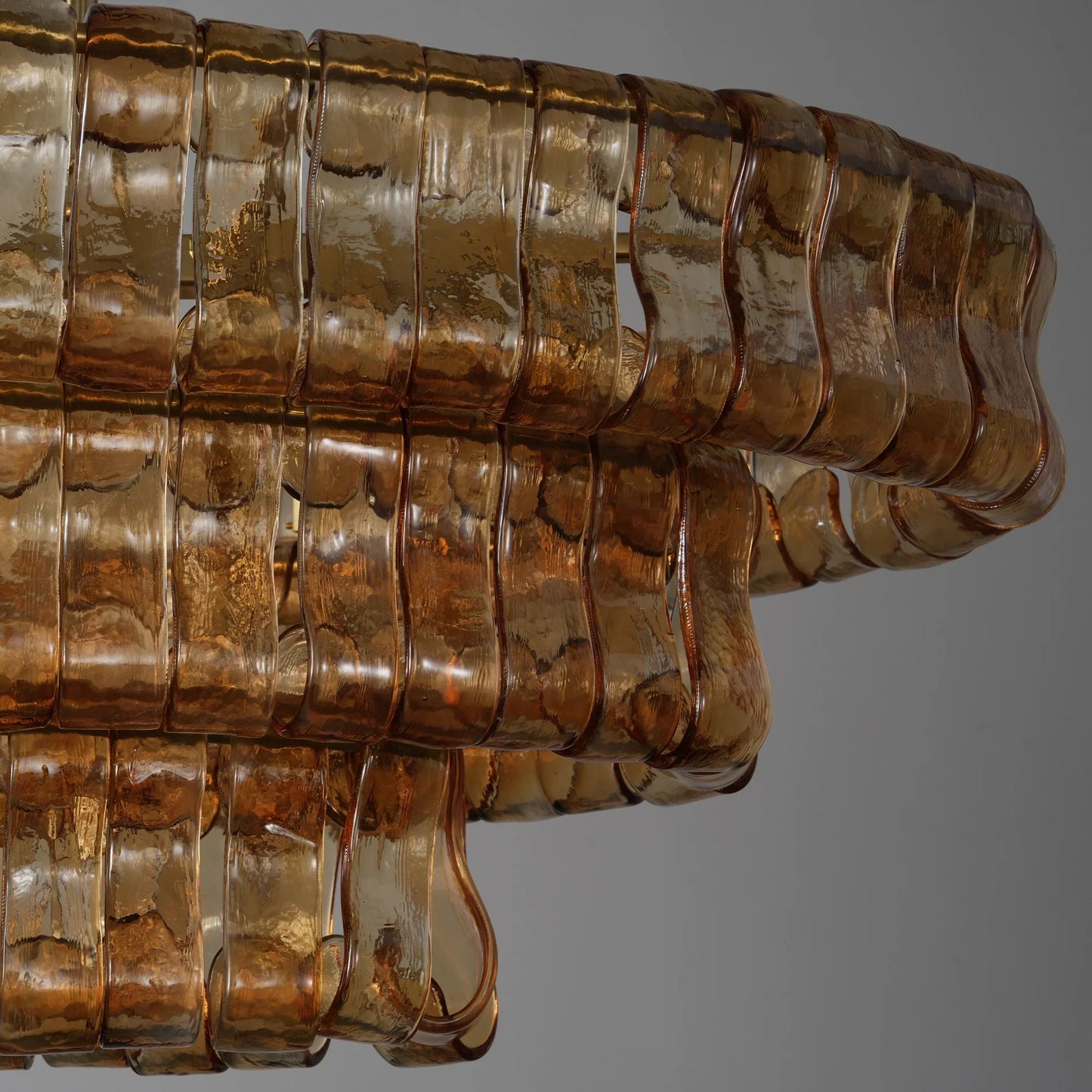 Amor Glass Oval Chandelier 54"W/65"W