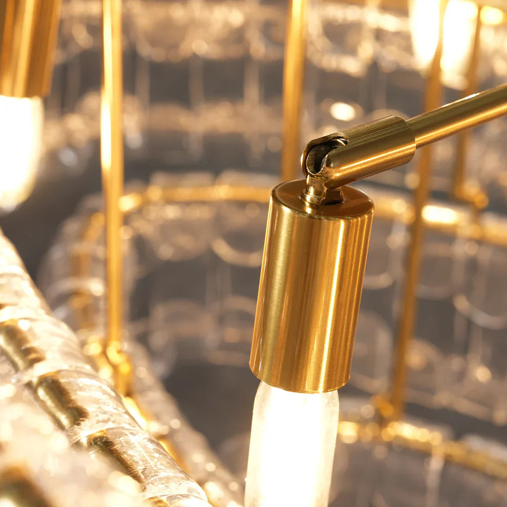 Amor Glass Oval Chandelier 54"W/65"W