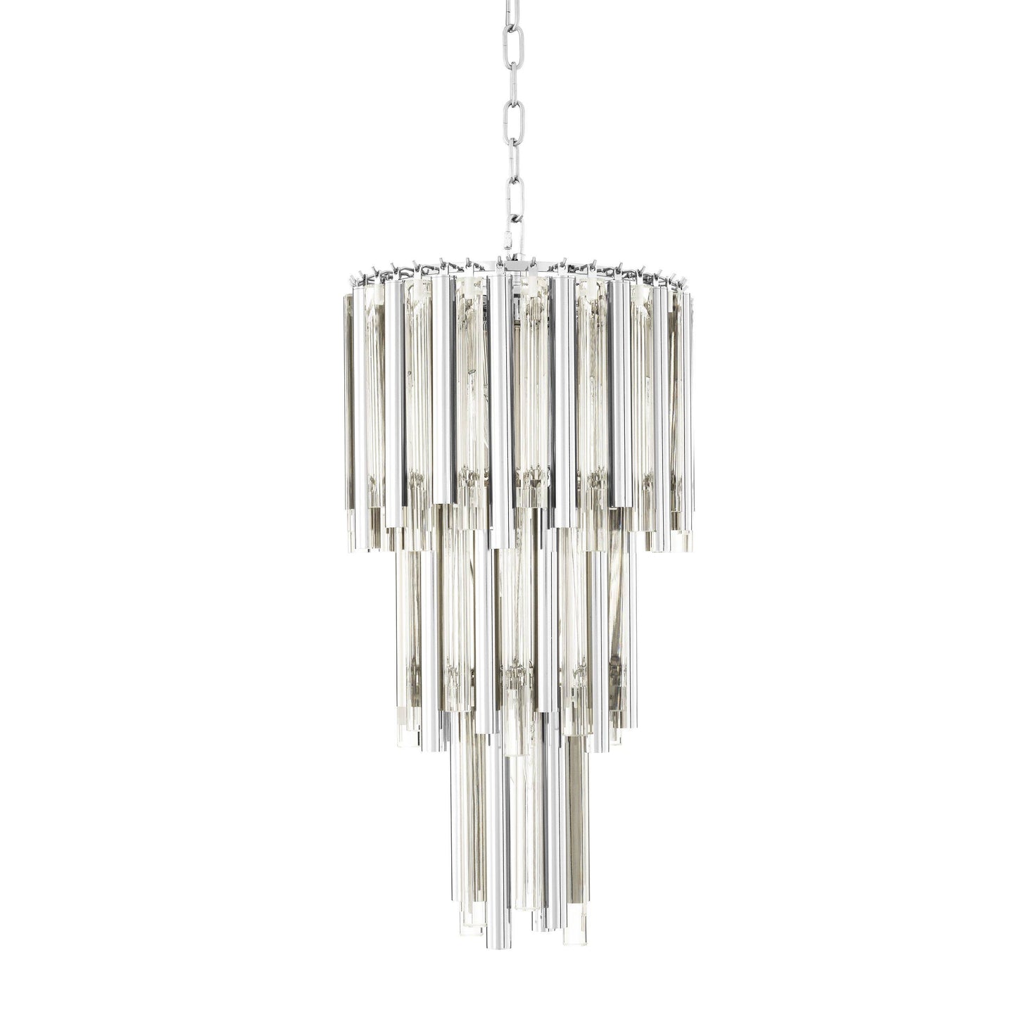 Gigi Modern Glass Chandelier [S/L] - [Gold/Nickel]