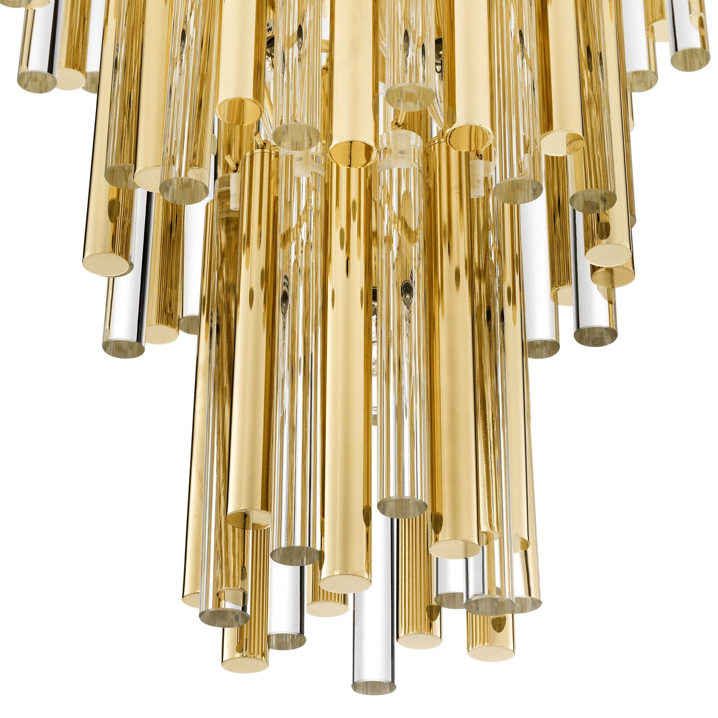 Gigi Modern Glass Chandelier [S/L] - [Gold/Nickel]