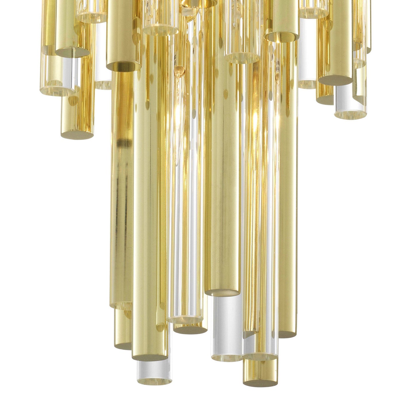 Gigi Modern Glass Chandelier [S/L] - [Gold/Nickel]