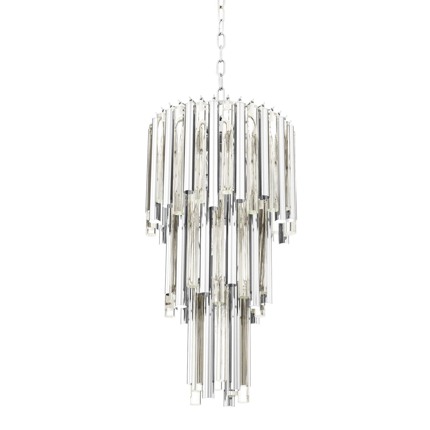 Gigi Modern Glass Chandelier [S/L] - [Gold/Nickel]