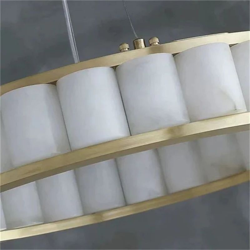 Alabaster Ring Chandelier