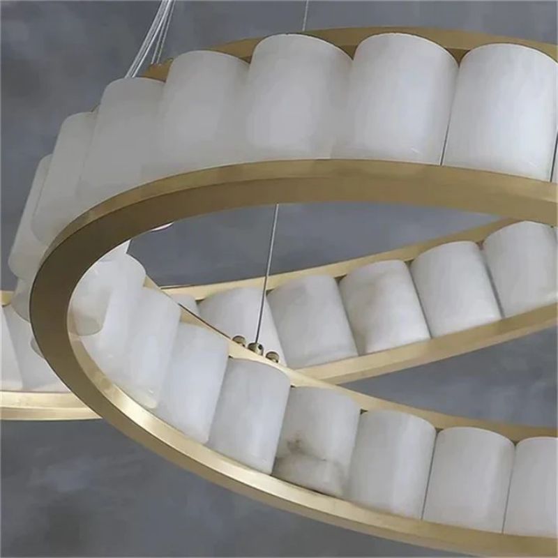 Alabaster Ring Chandelier