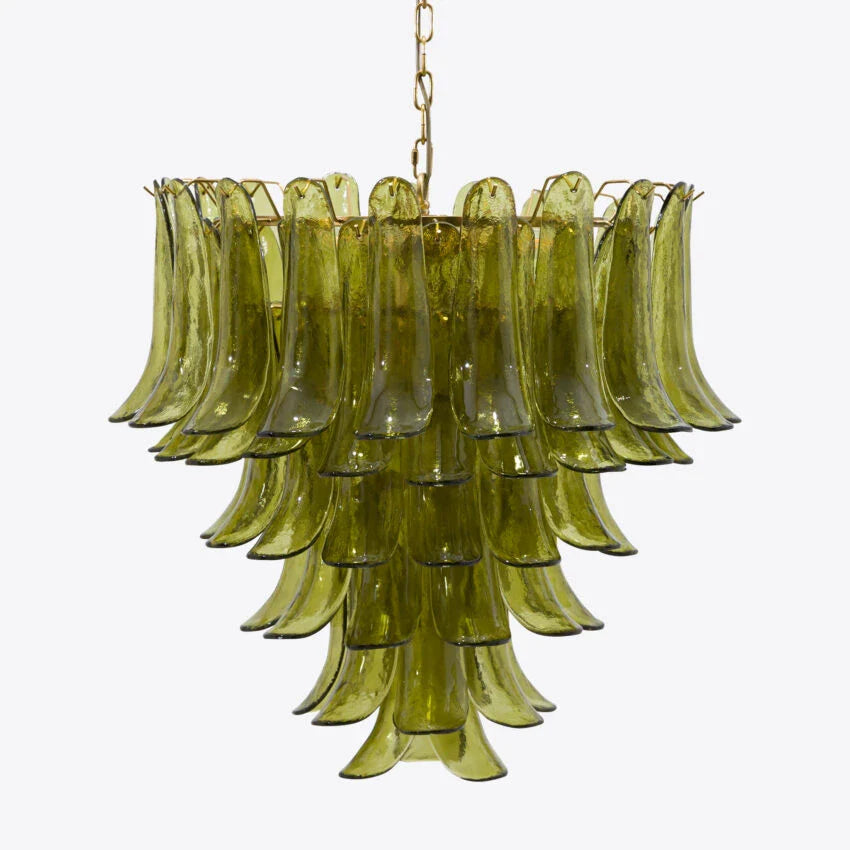 Green Petalo Murano Chandelier