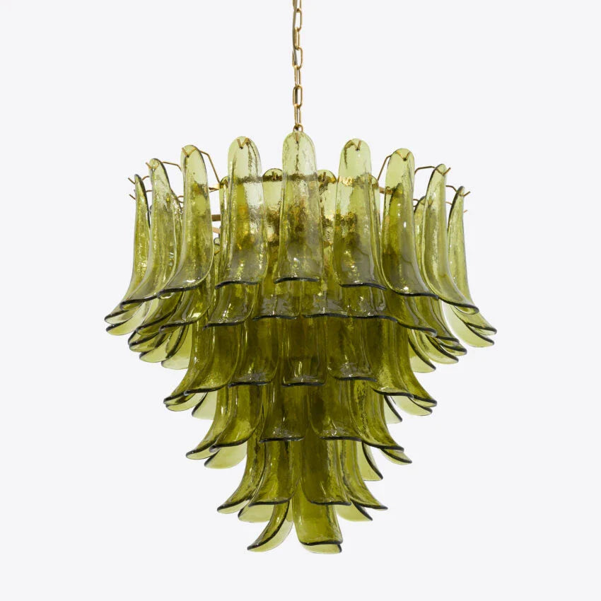 Green Petalo Murano Chandelier
