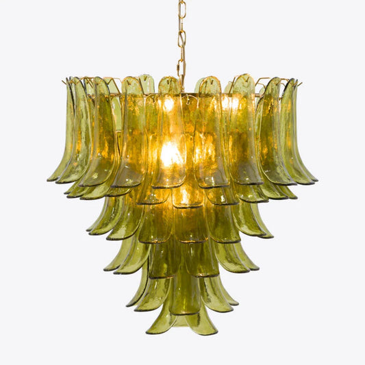 Green Petalo Murano Chandelier