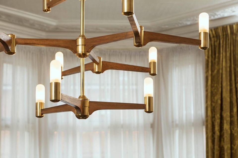 Guinevere 12 Light Modern Brass Chandelier - Joe Scog