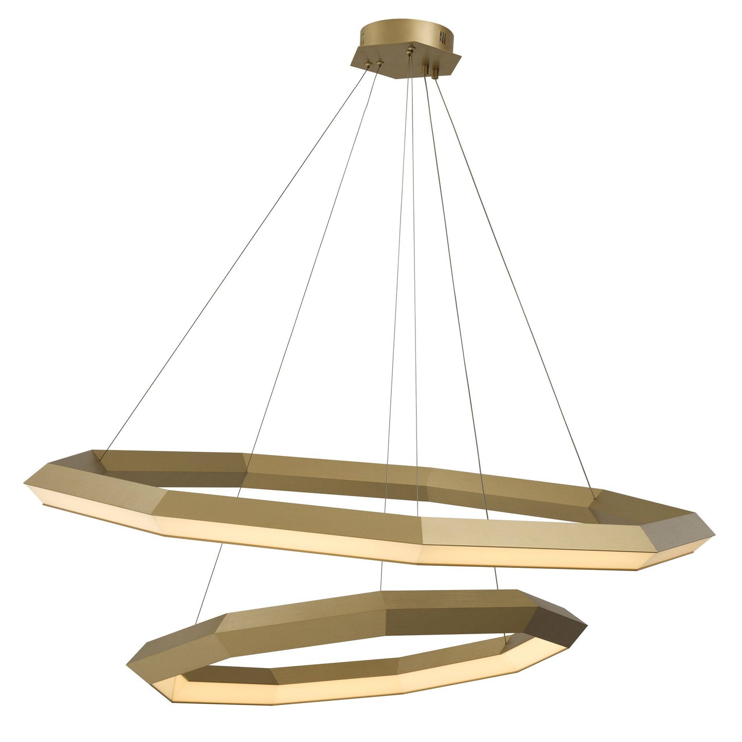 Helvetia Modern Brass Chandelier [S/L] - [Brass]