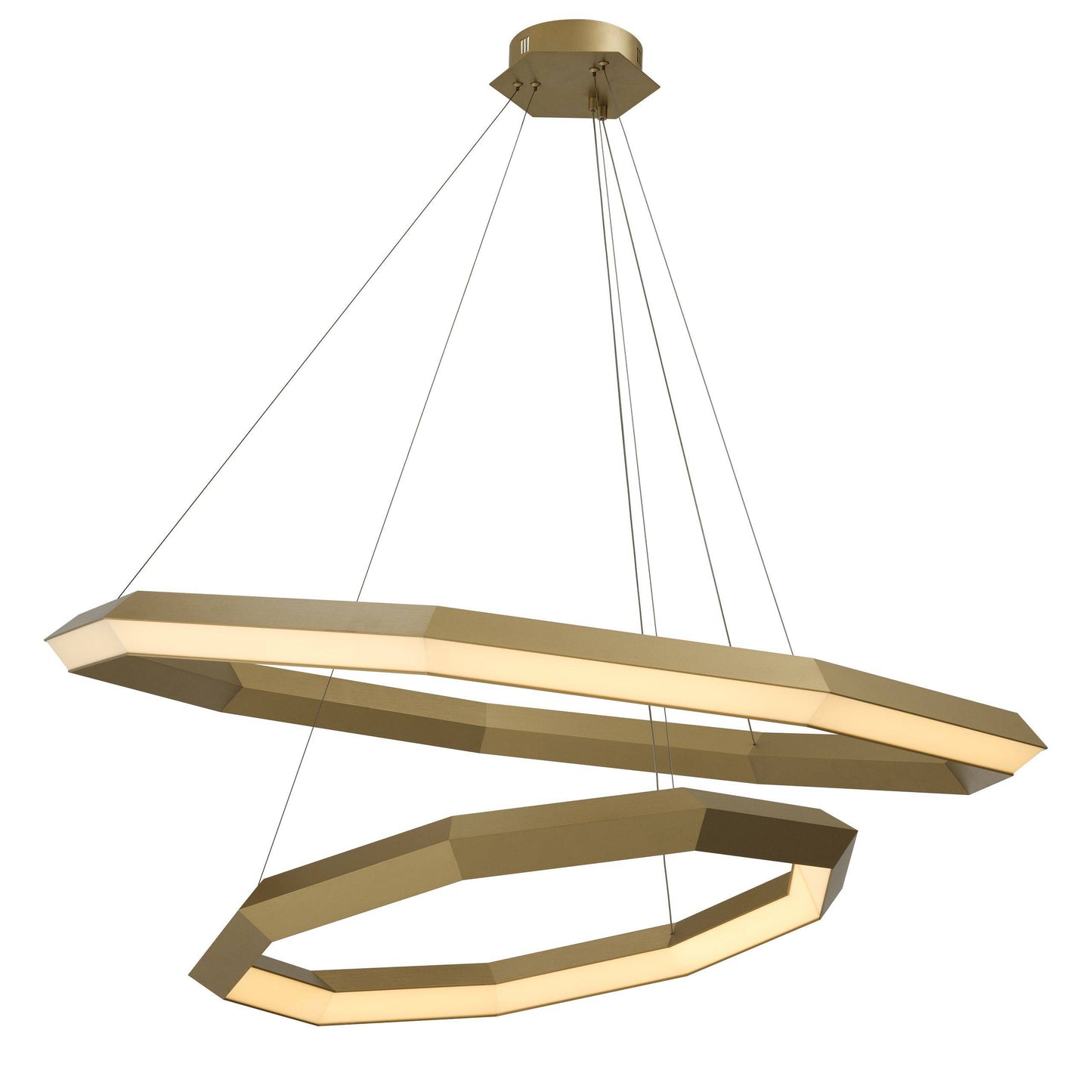 Helvetia Modern Brass Chandelier [S/L] - [Brass]
