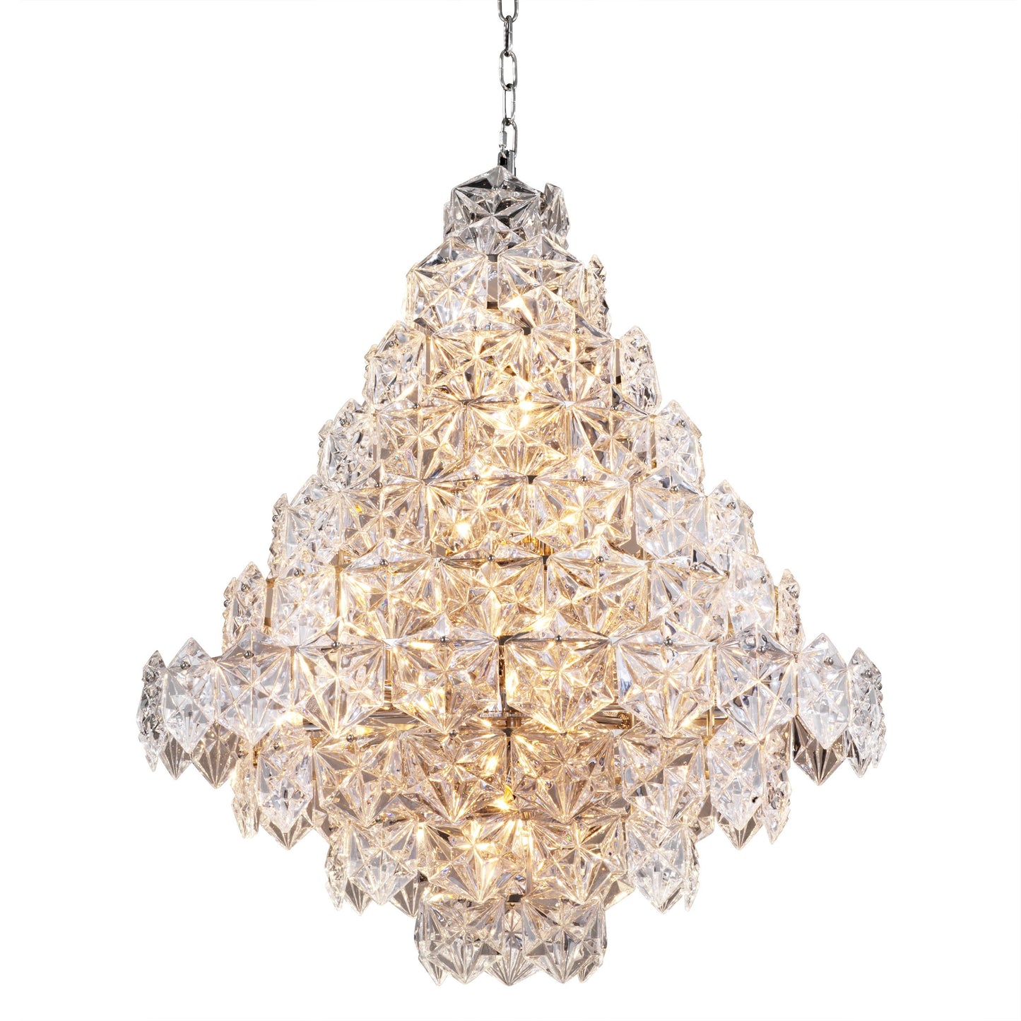 Hermitage L Modern Chandelier - [Nickel]