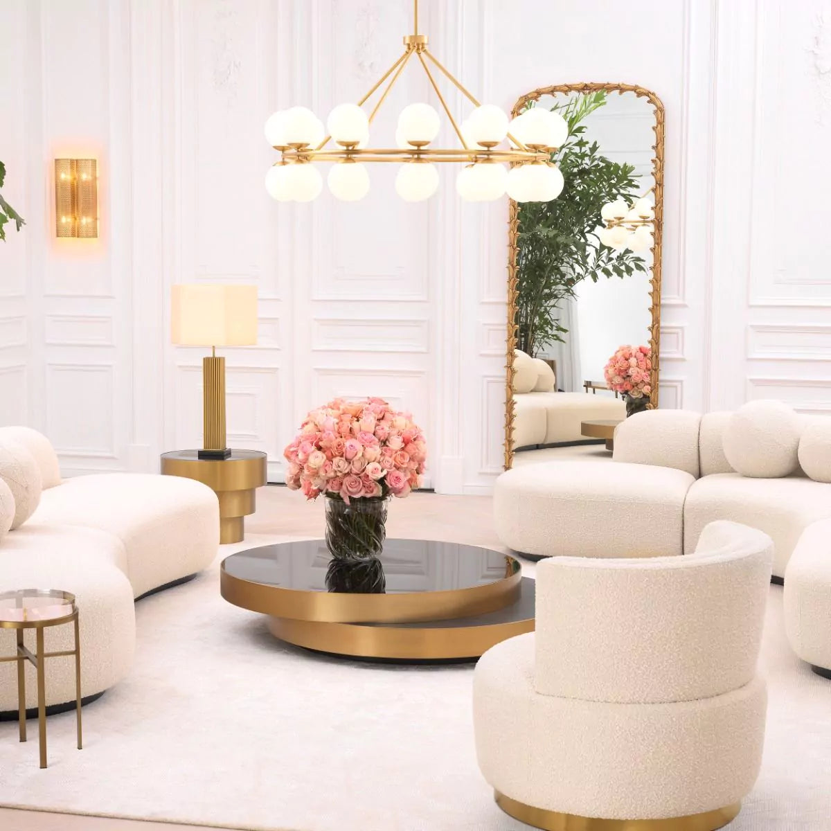 Hutchinson Modern Brass Chandelier - (Antique Brass Finish | Bronze Finish)