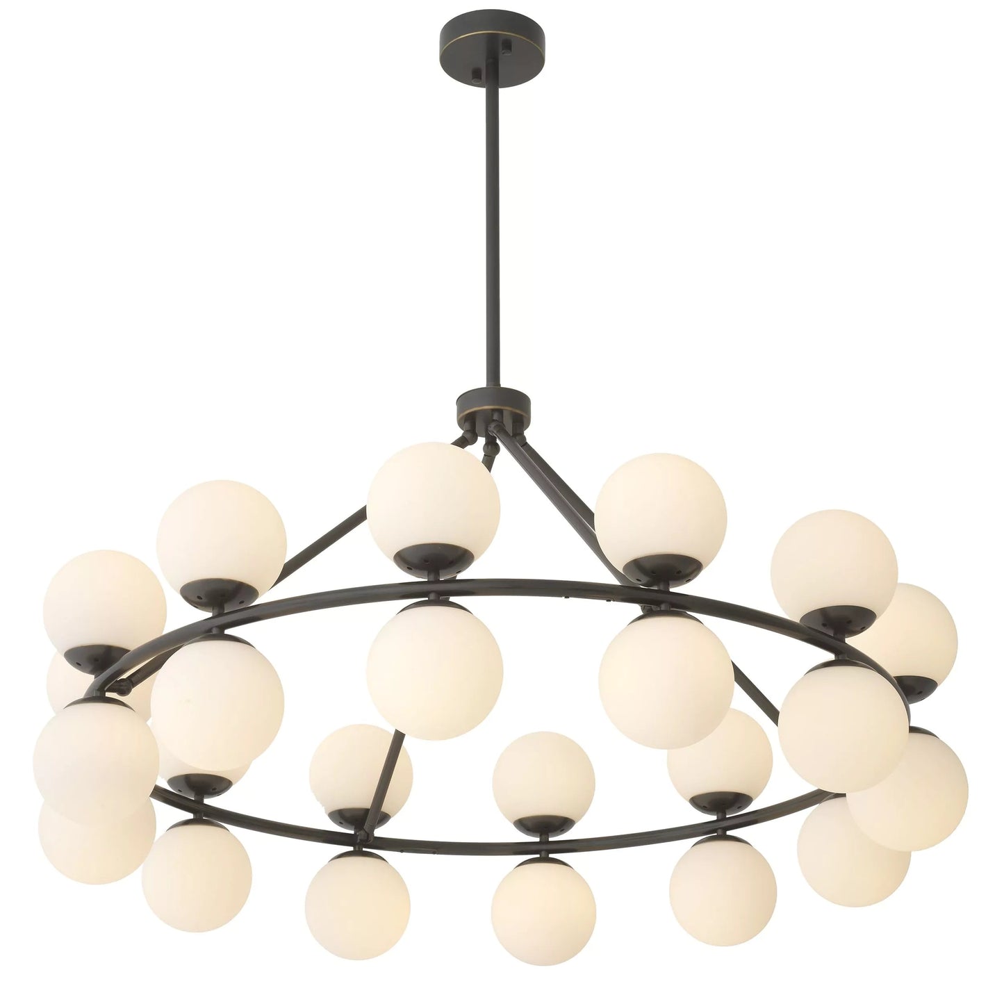 Hutchinson Modern Brass Chandelier - (Antique Brass Finish | Bronze Finish)