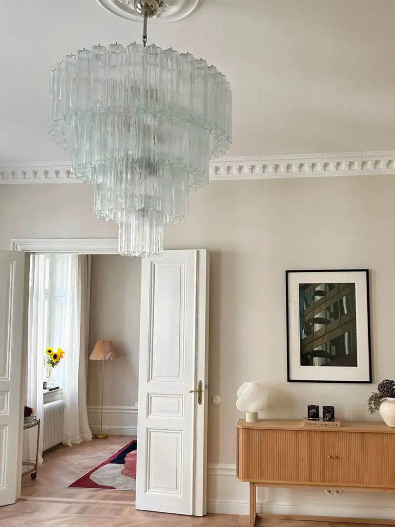 Murano Chandelier – 78 tubes – Transparent