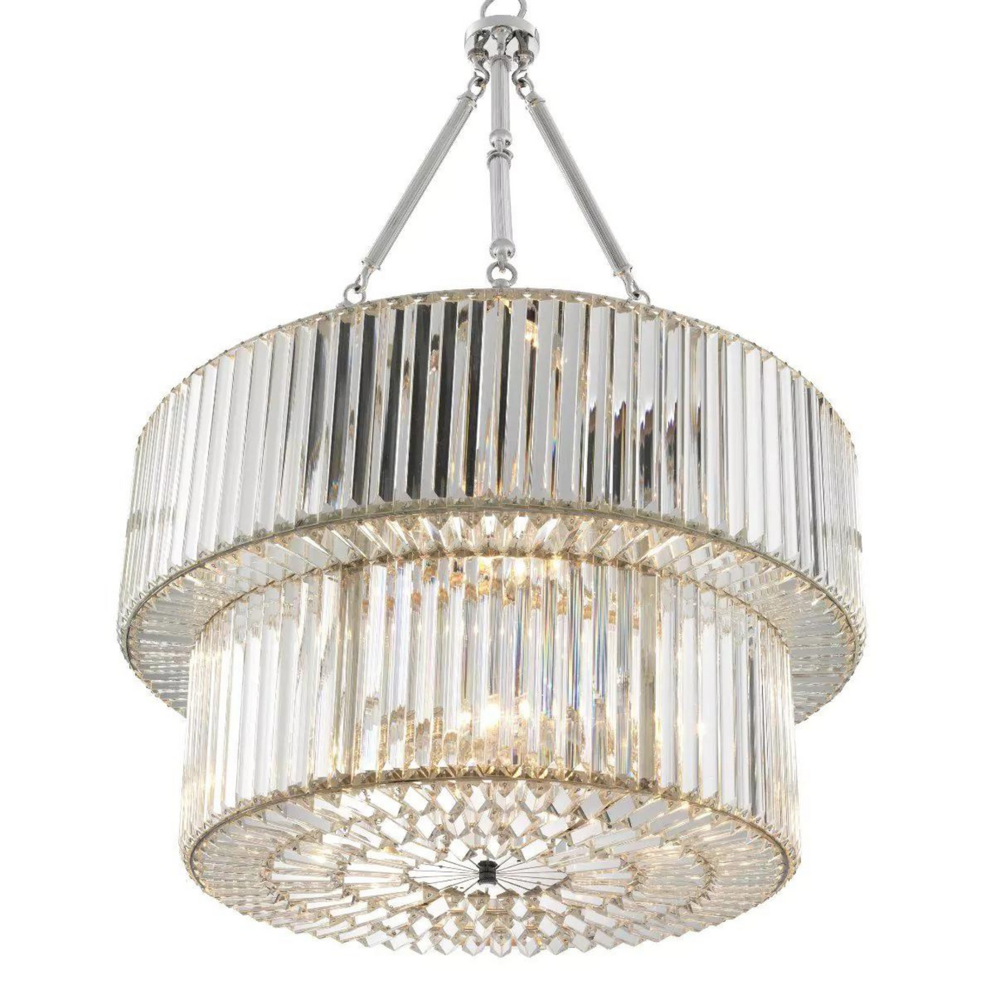 Infinity Double Modern Chandeliers (Bronze/Nickel Finish)