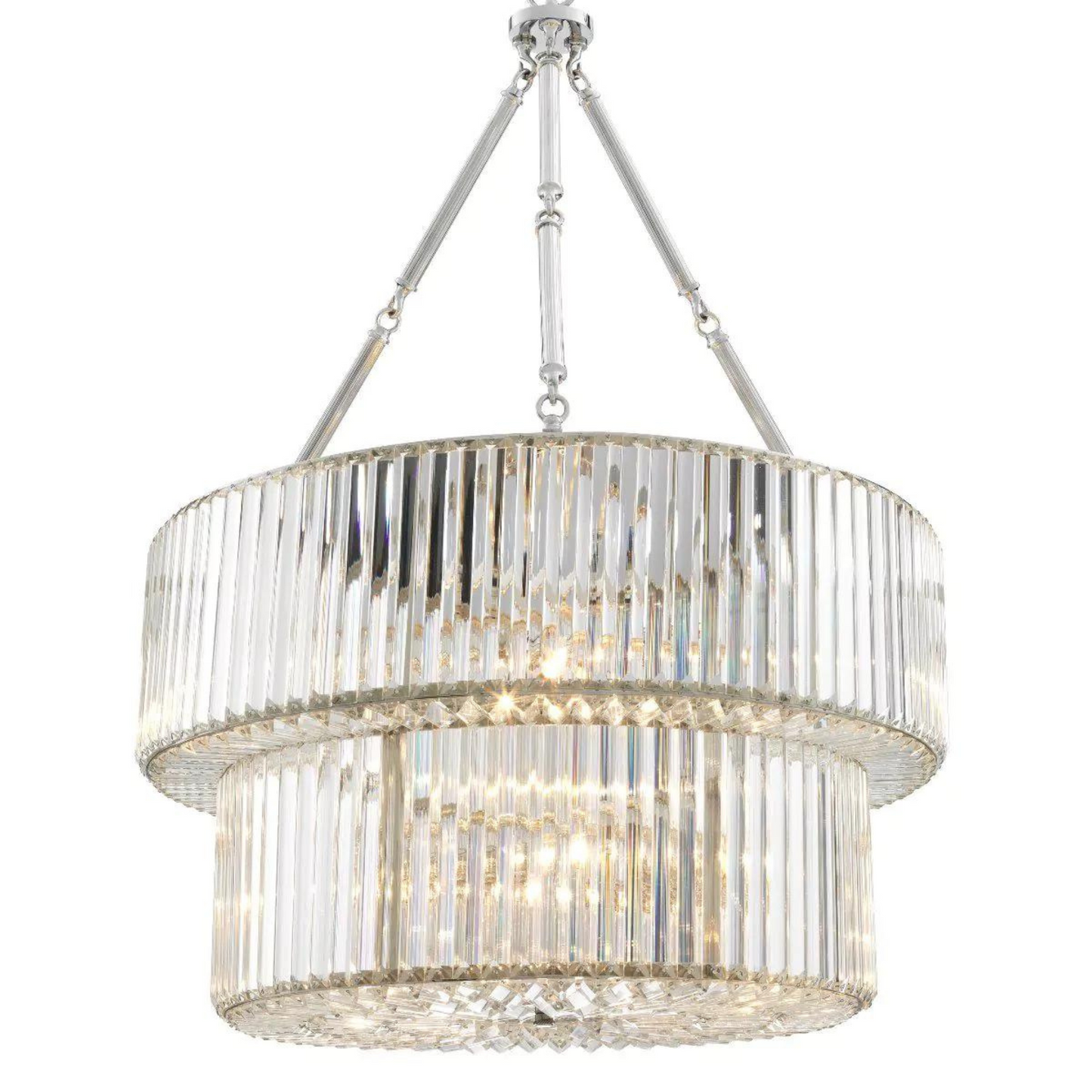 Infinity Double Modern Chandeliers (Bronze/Nickel Finish)