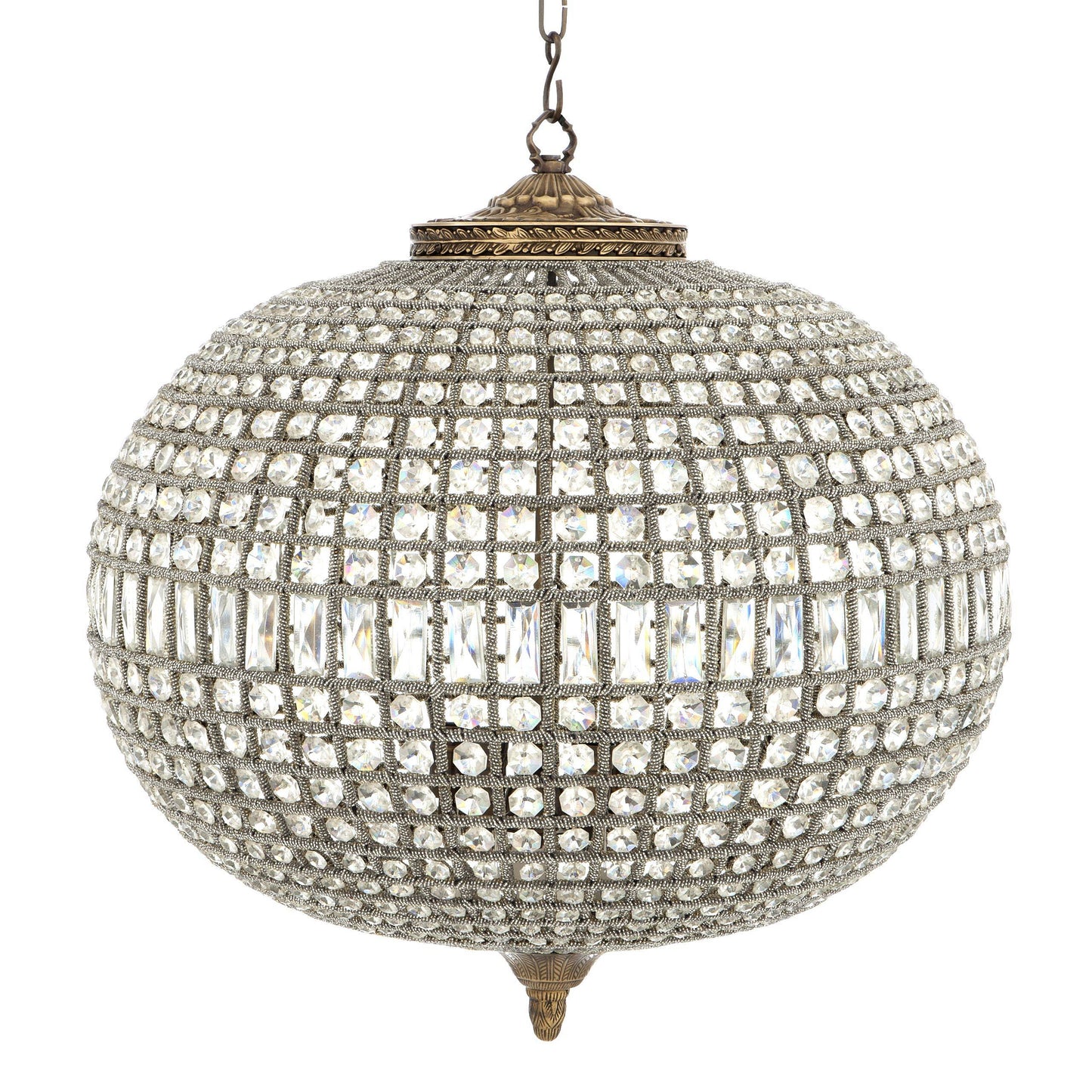Kasbah Oval L Modern Chandelier - [Brass]