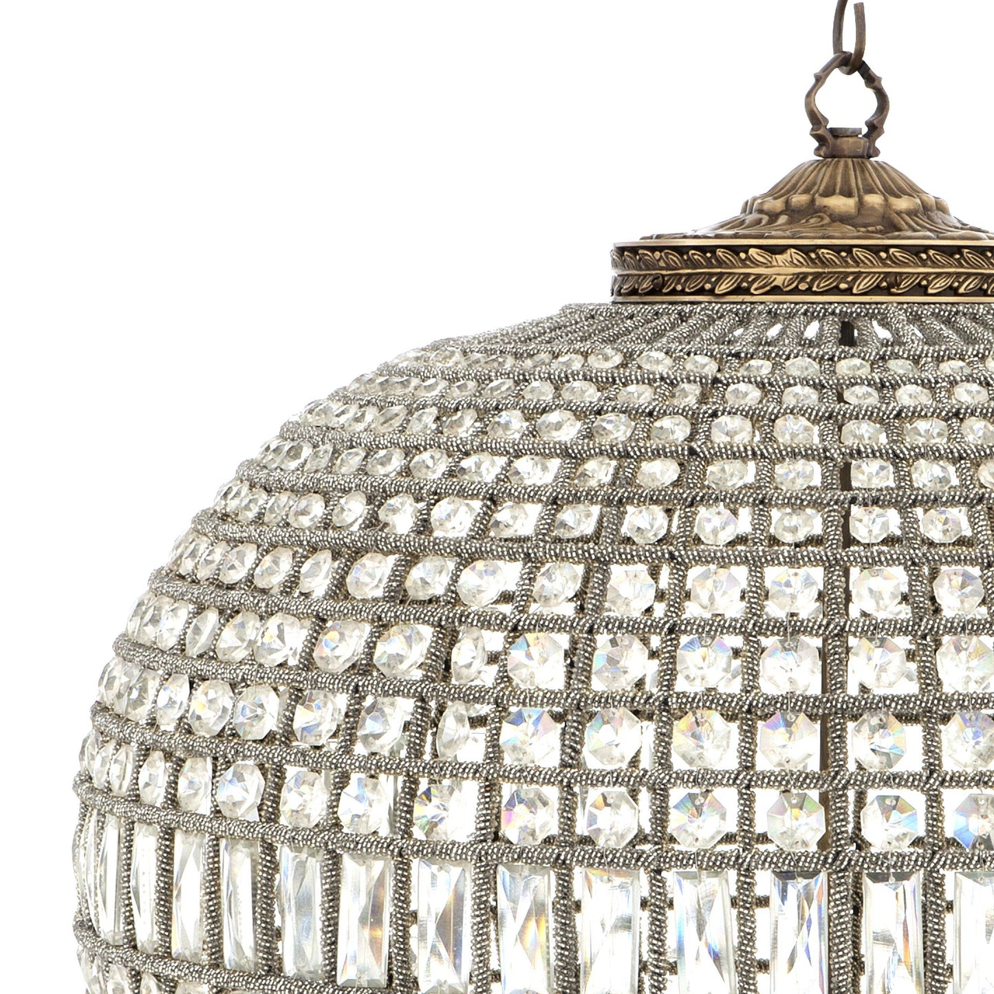 Kasbah Oval L Modern Chandelier - [Brass]