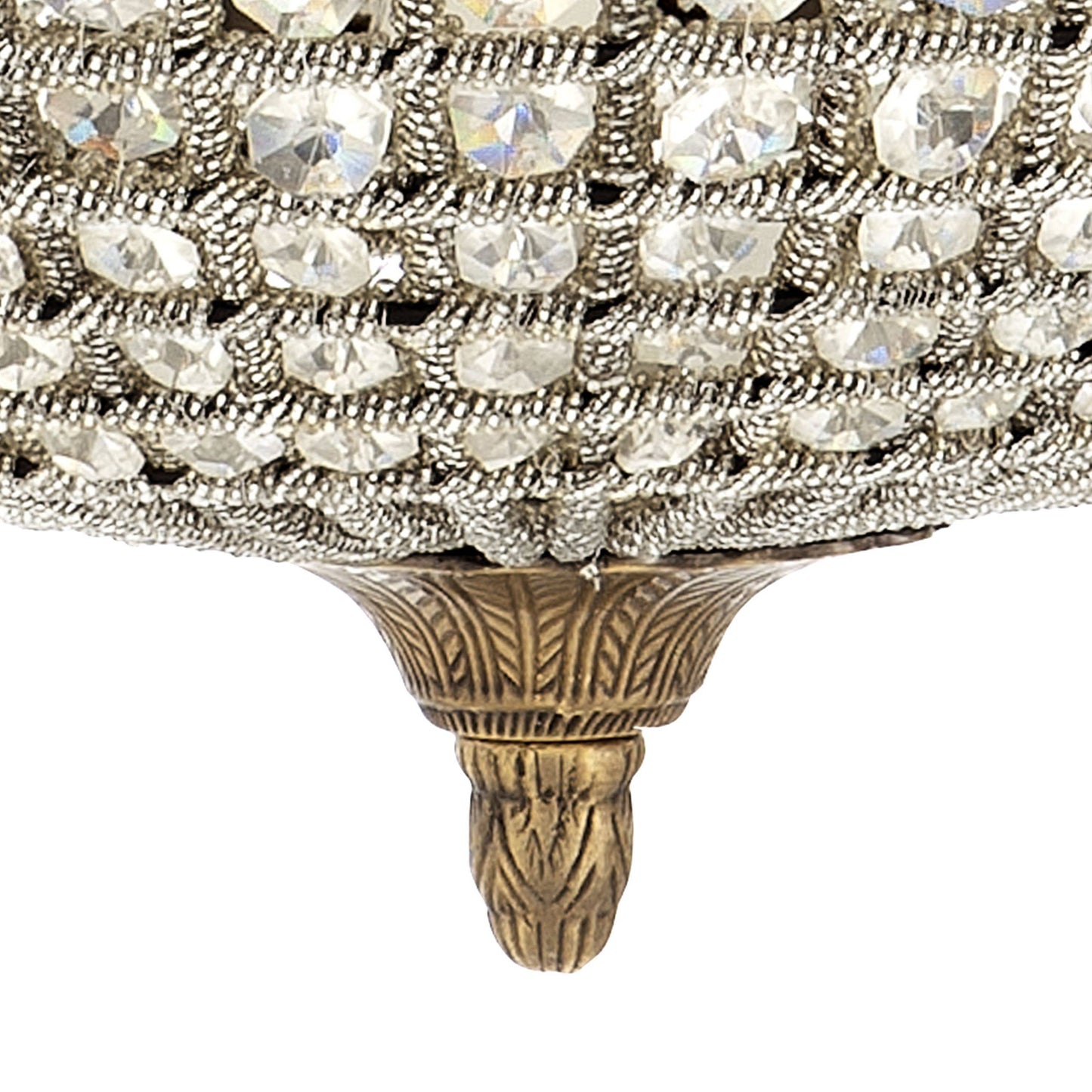 Kasbah Oval M Modern Brass Chandelier