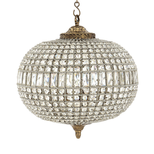 Kasbah Oval M Modern Brass Chandelier