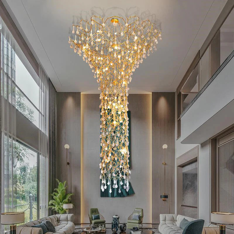 Modern Large Tree Branch Chandelier For High Ceiling