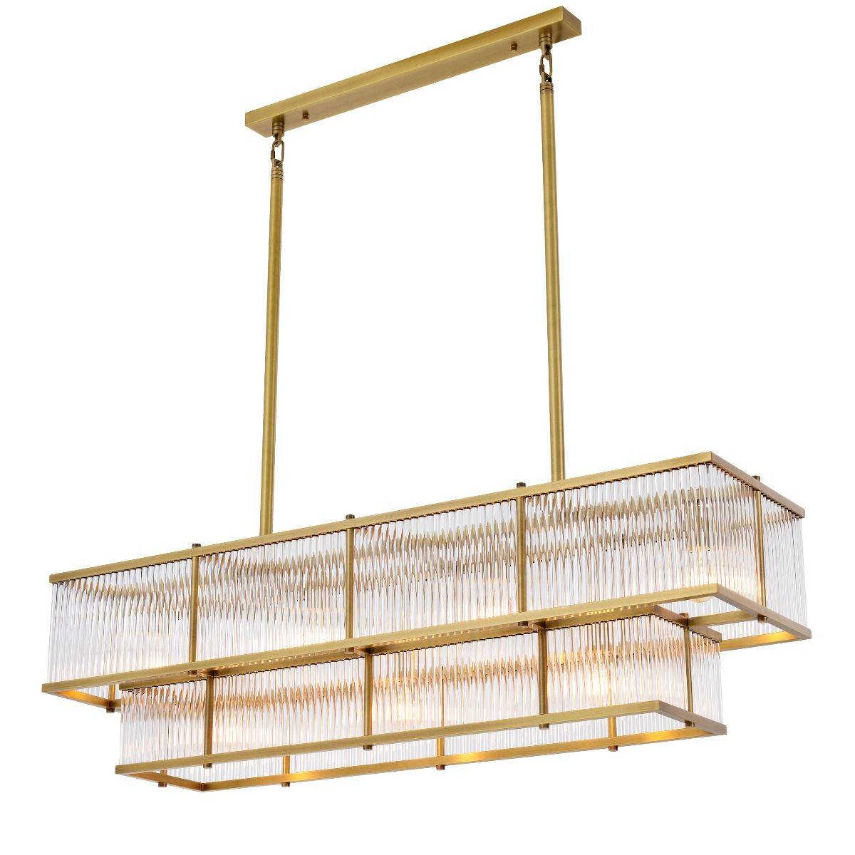 Montparnasse Modern Brass Chandelier - [Brass] 