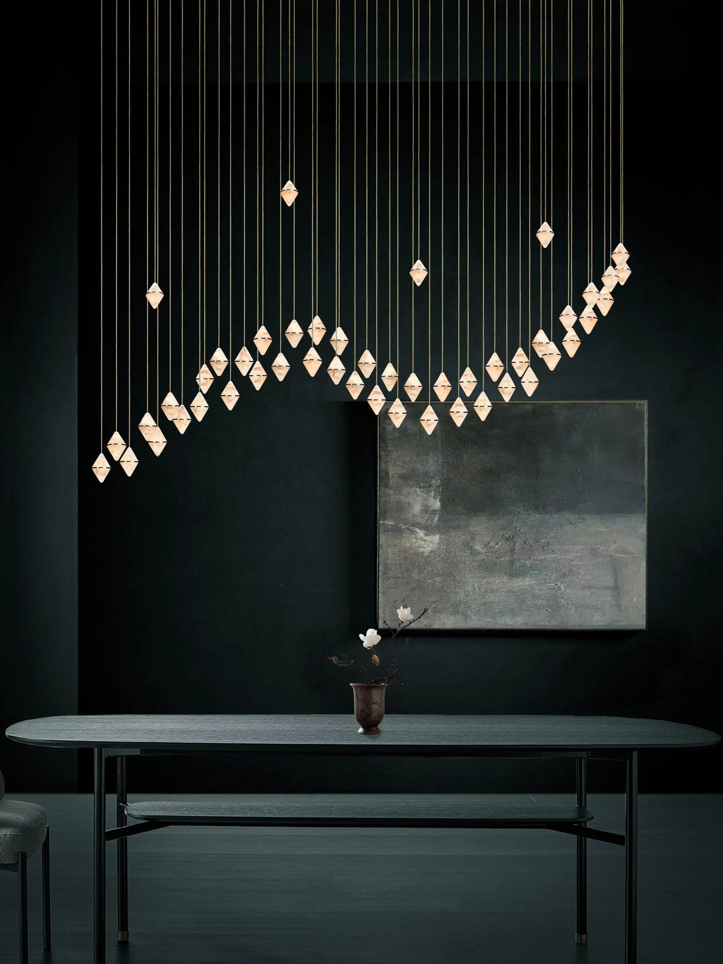 Gem Wave Chandelier 48