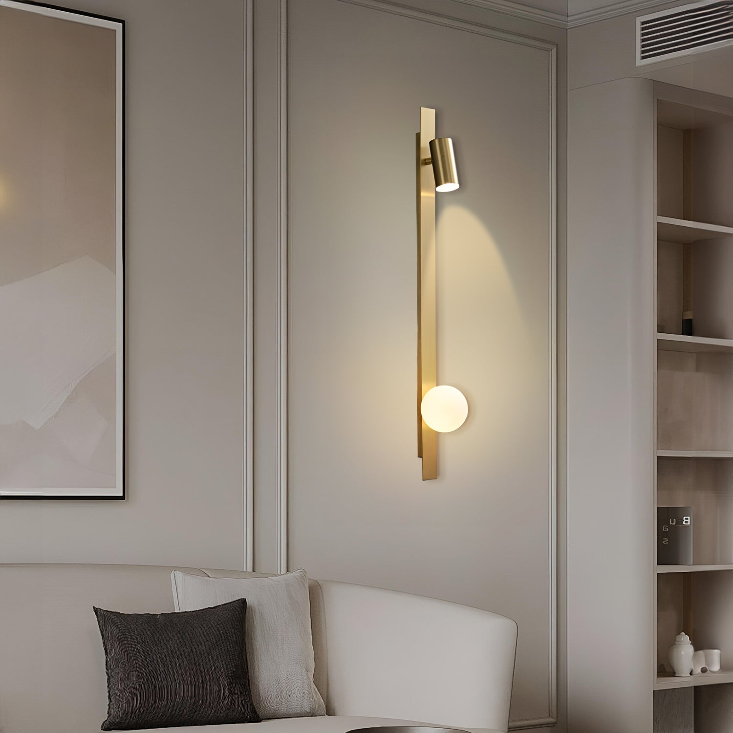 Liila 2 Brass Wall Lamp