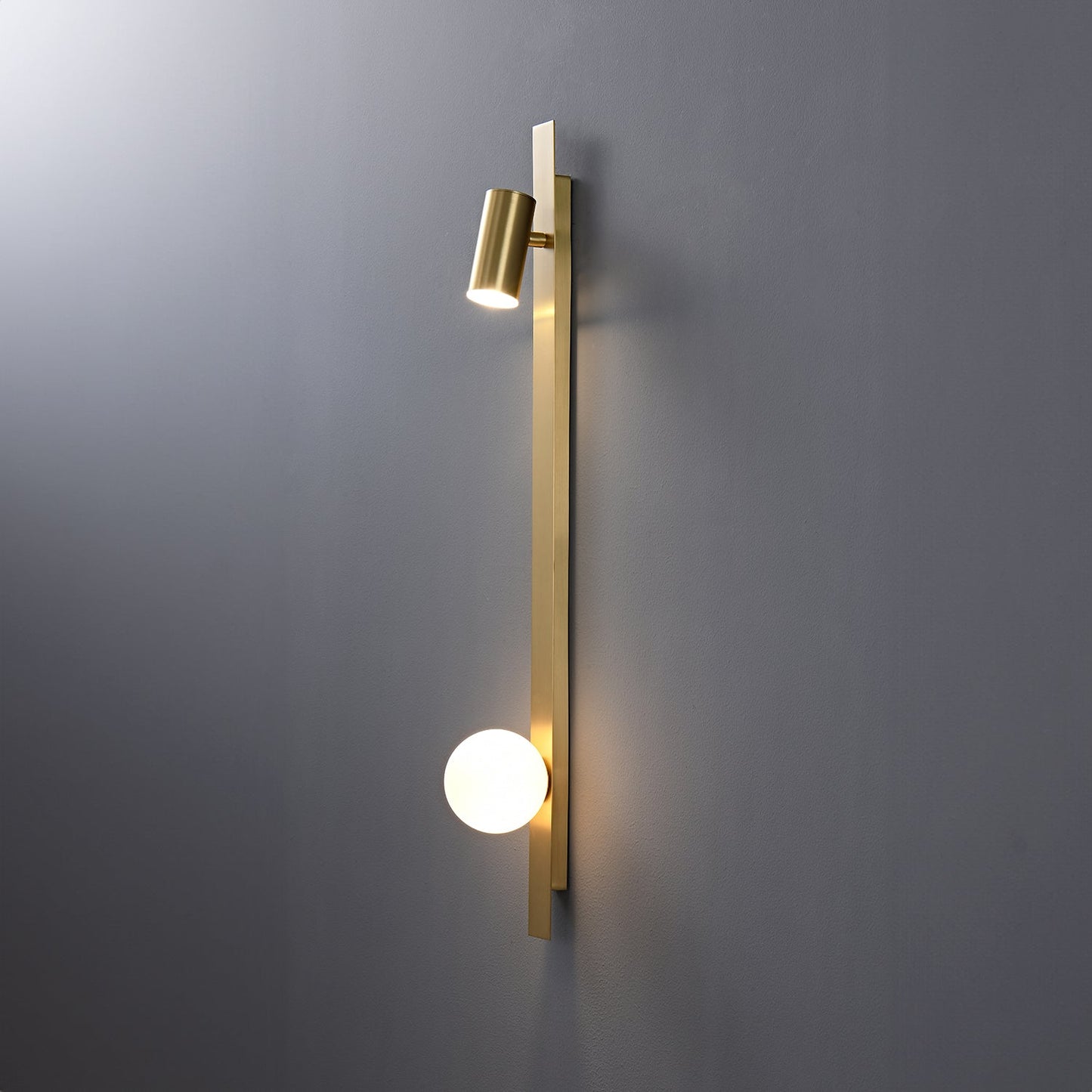 Liila 2 Brass Wall Lamp