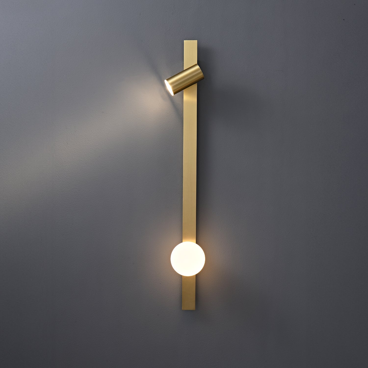 Liila 2 Brass Wall Lamp