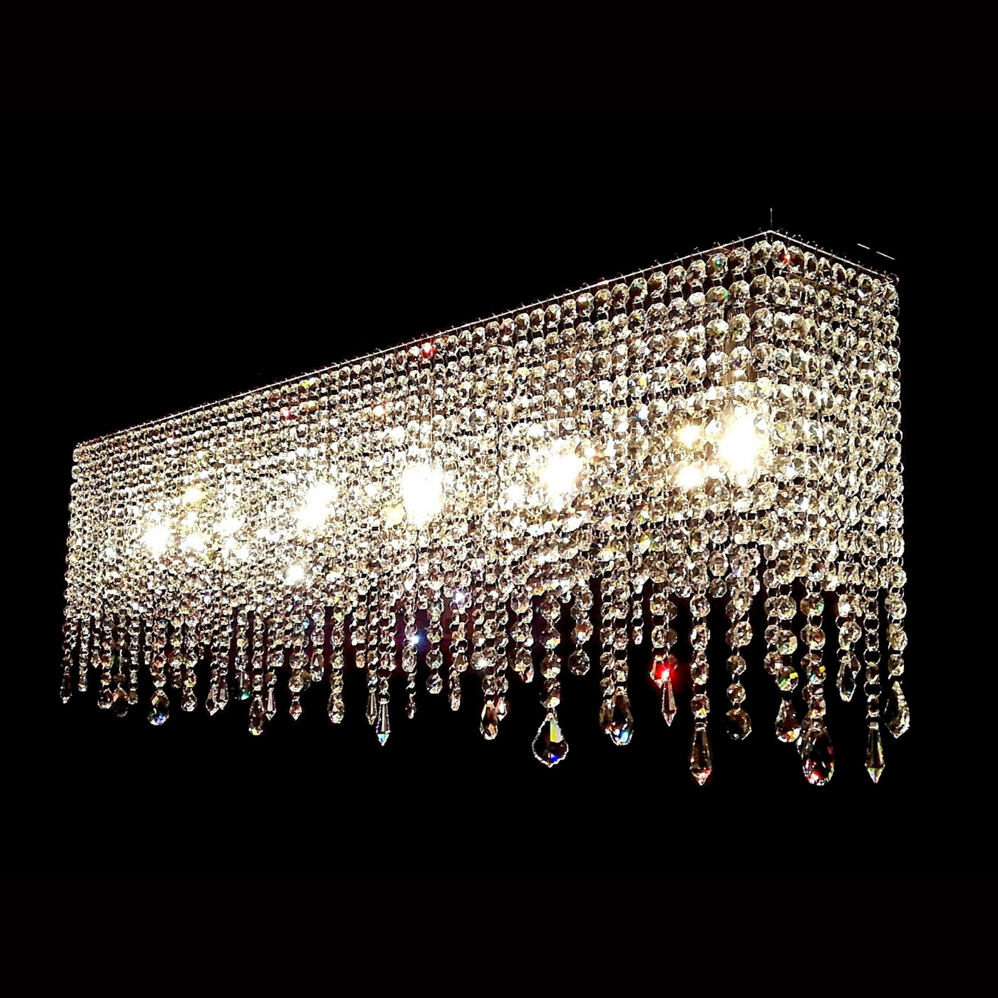 Linea (Various Sizes) Modern Glass Chandelier - Luchiante