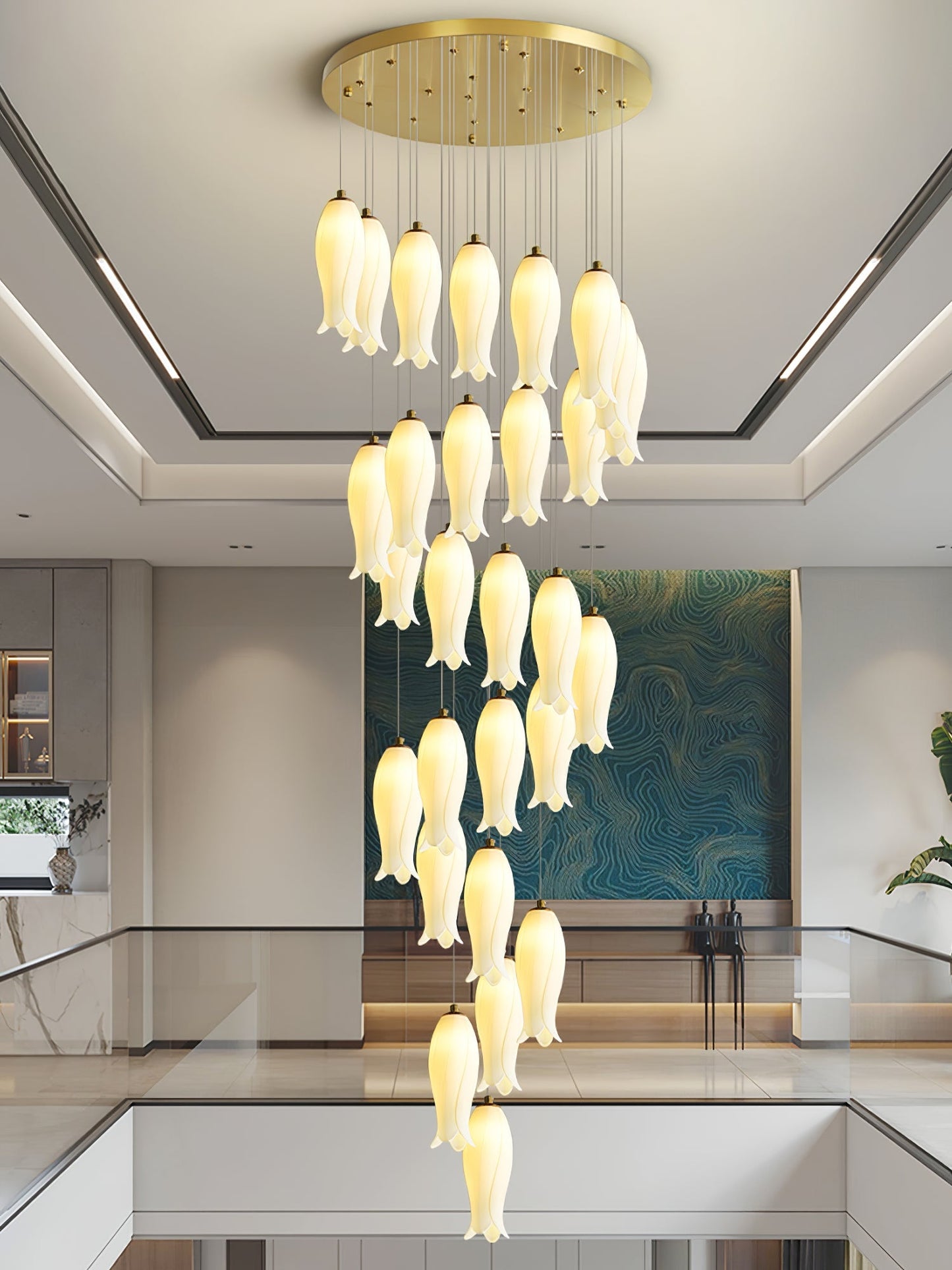Luma Flora Stairs Chandelier