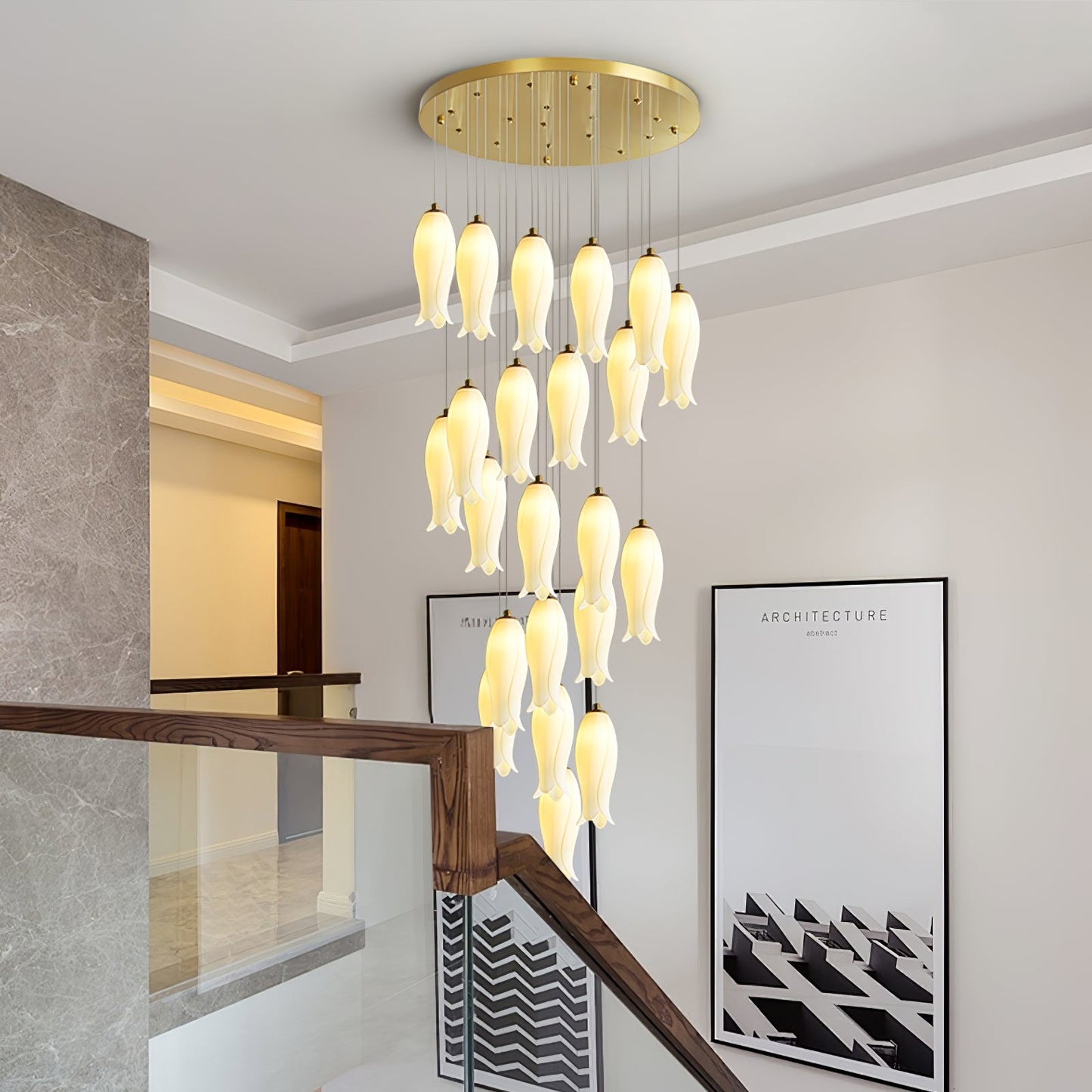 Luma Flora Stairs Chandelier