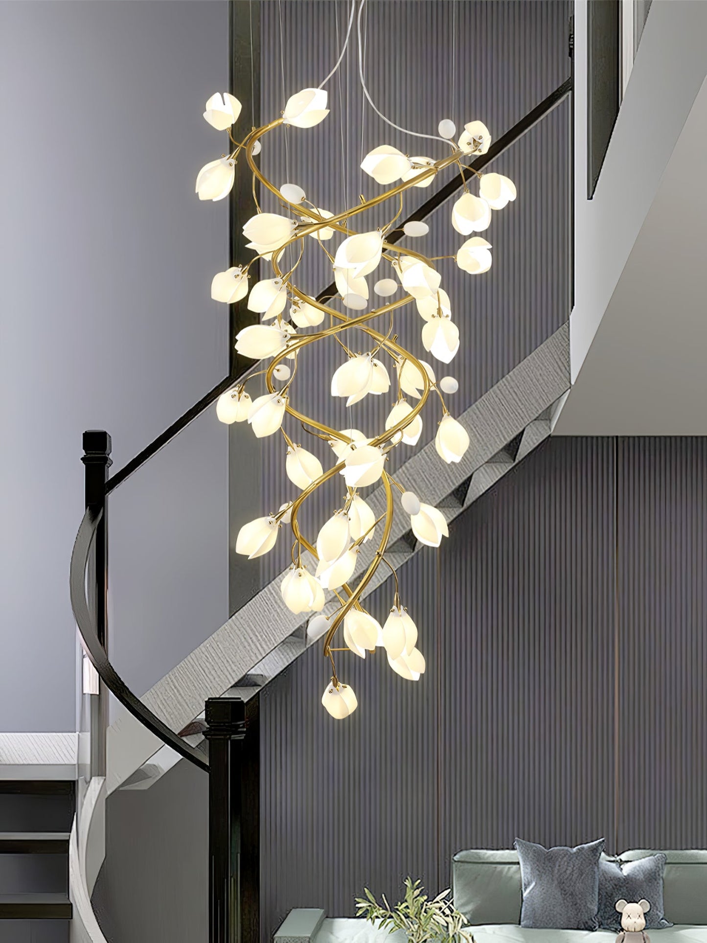 Lysandra Cascade Stairs Chandelier