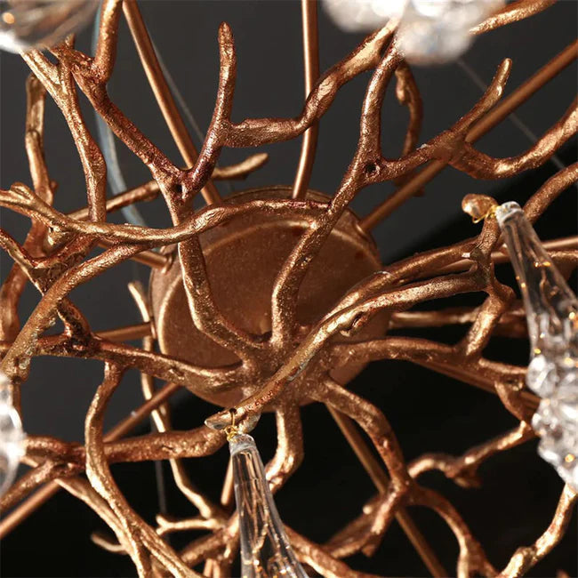 Modern Branch Chandelier Drop Flower D 31.5"