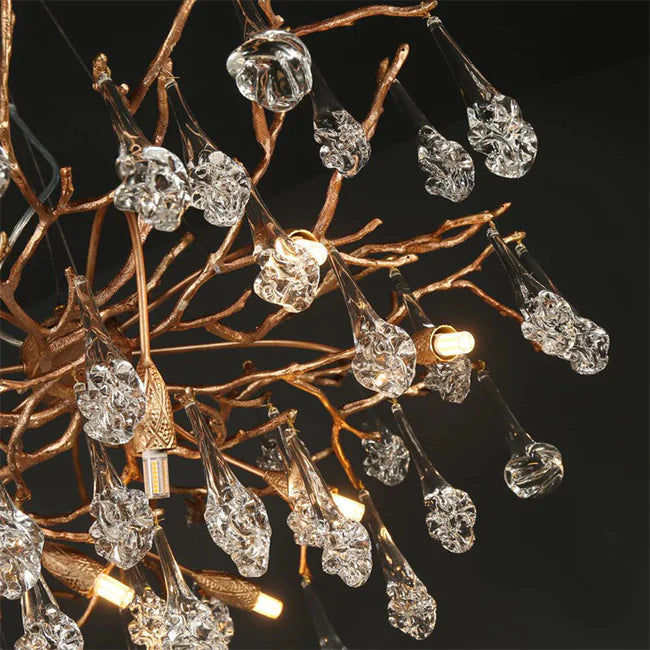 Modern Branch Chandelier Drop Flower D 39.3"