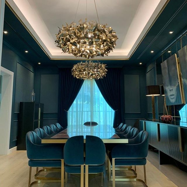 McQueen Round 18 Light Crystal Modern Chandelier - Luxxu