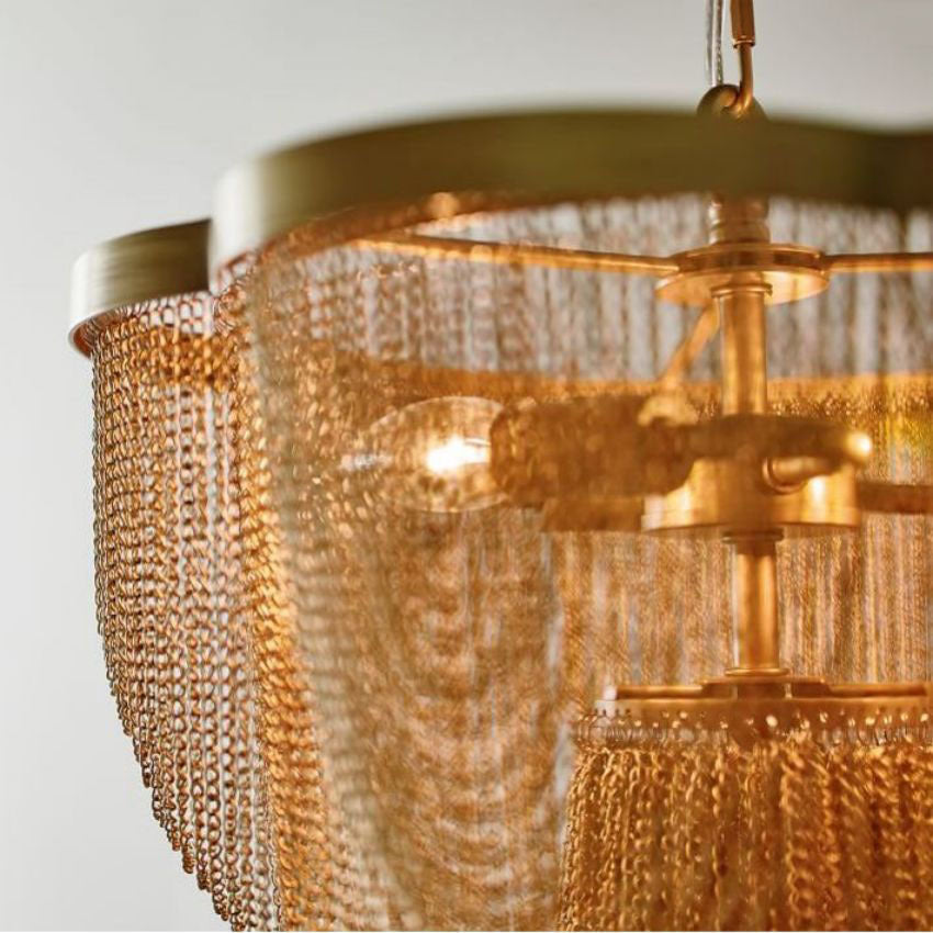 Hikari Metal Chain Chandelier