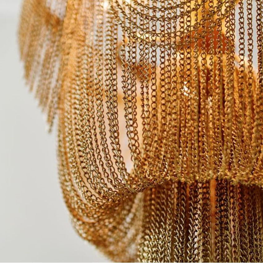 Hikari Metal Chain Chandelier