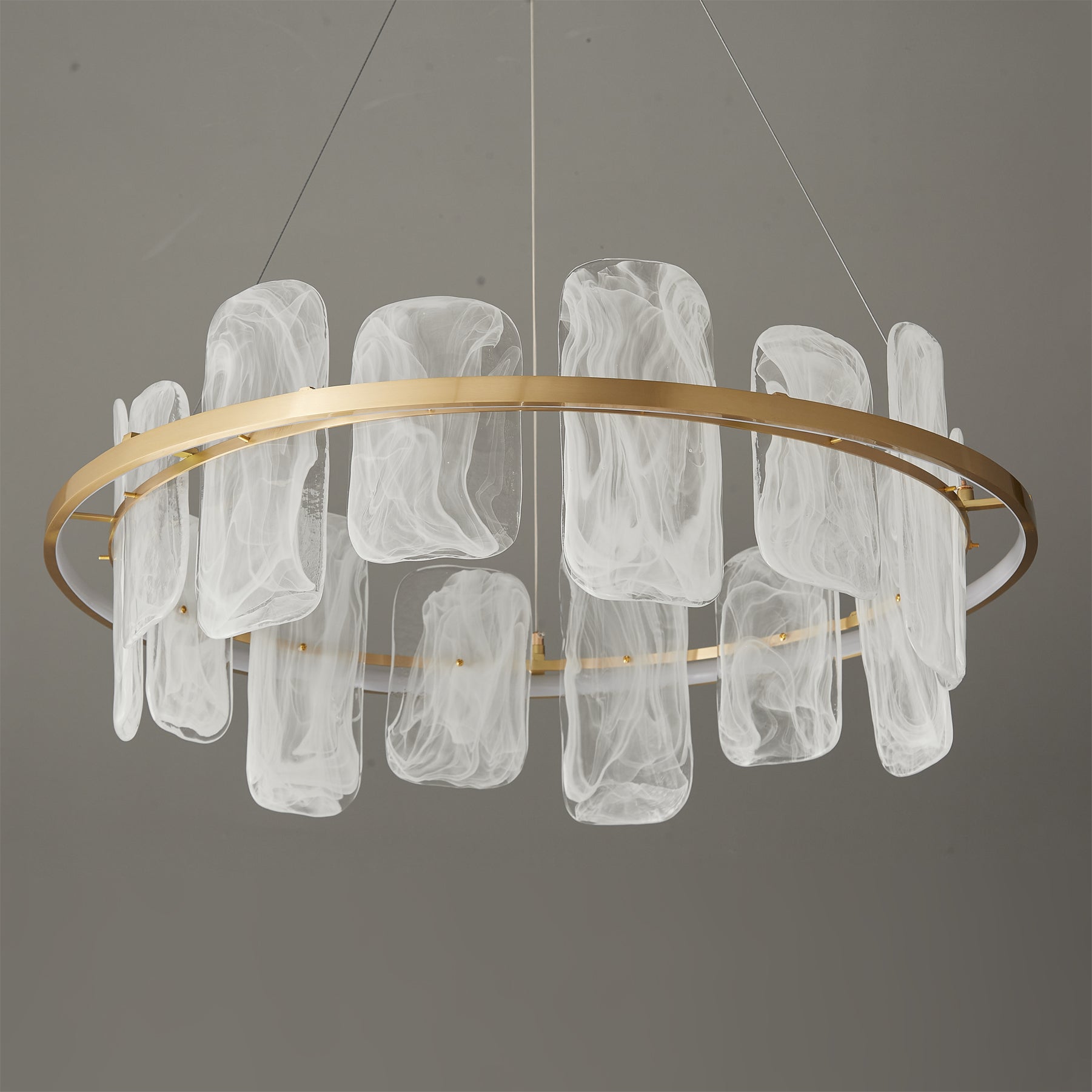 Mille Round Glass Chandelier