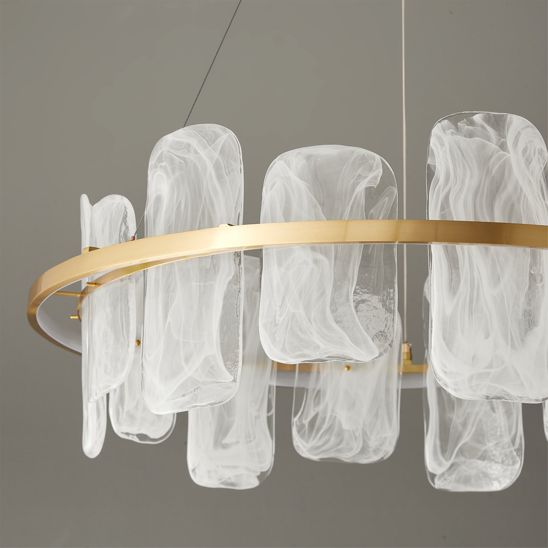 Mille Round Glass Chandelier