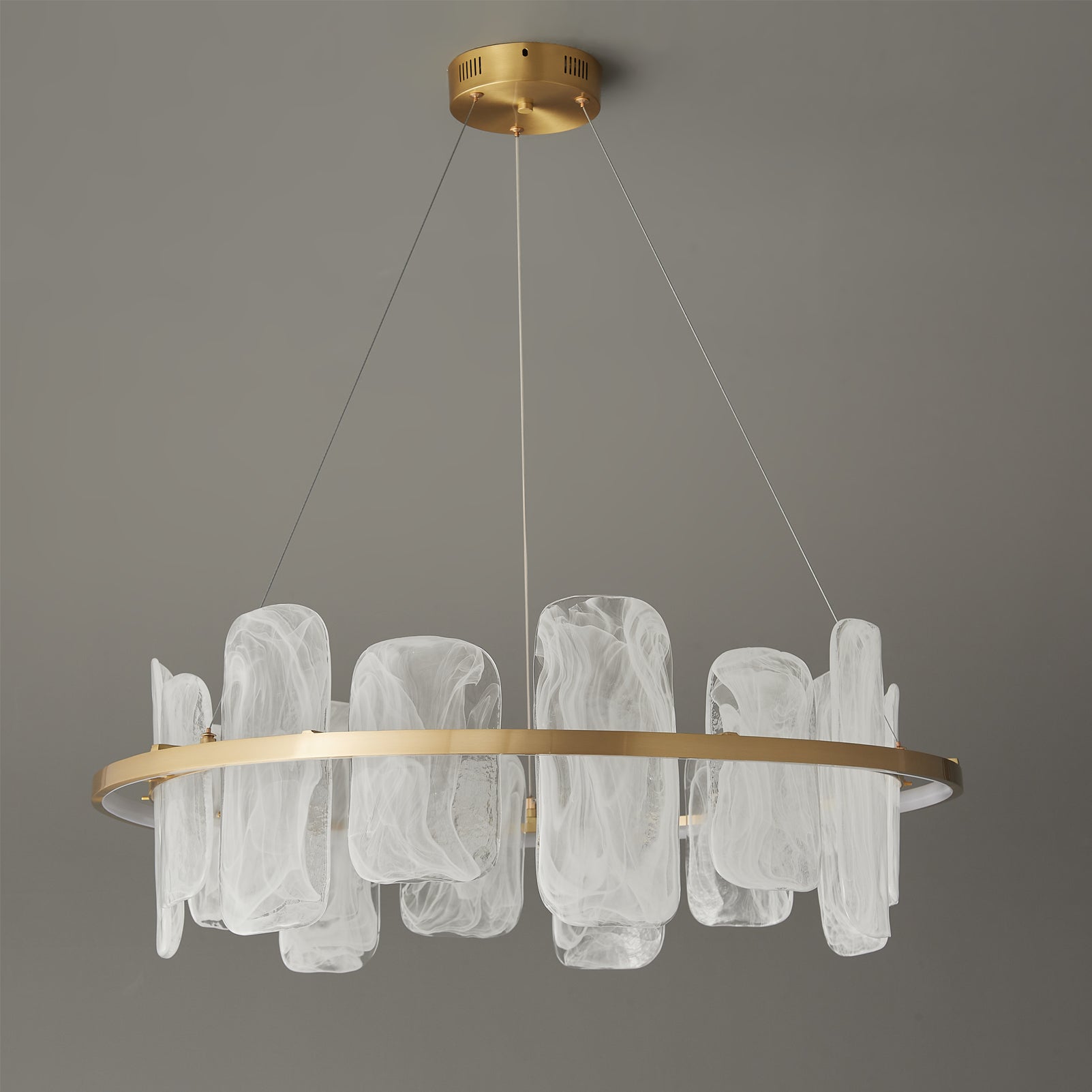 Mille Round Glass Chandelier