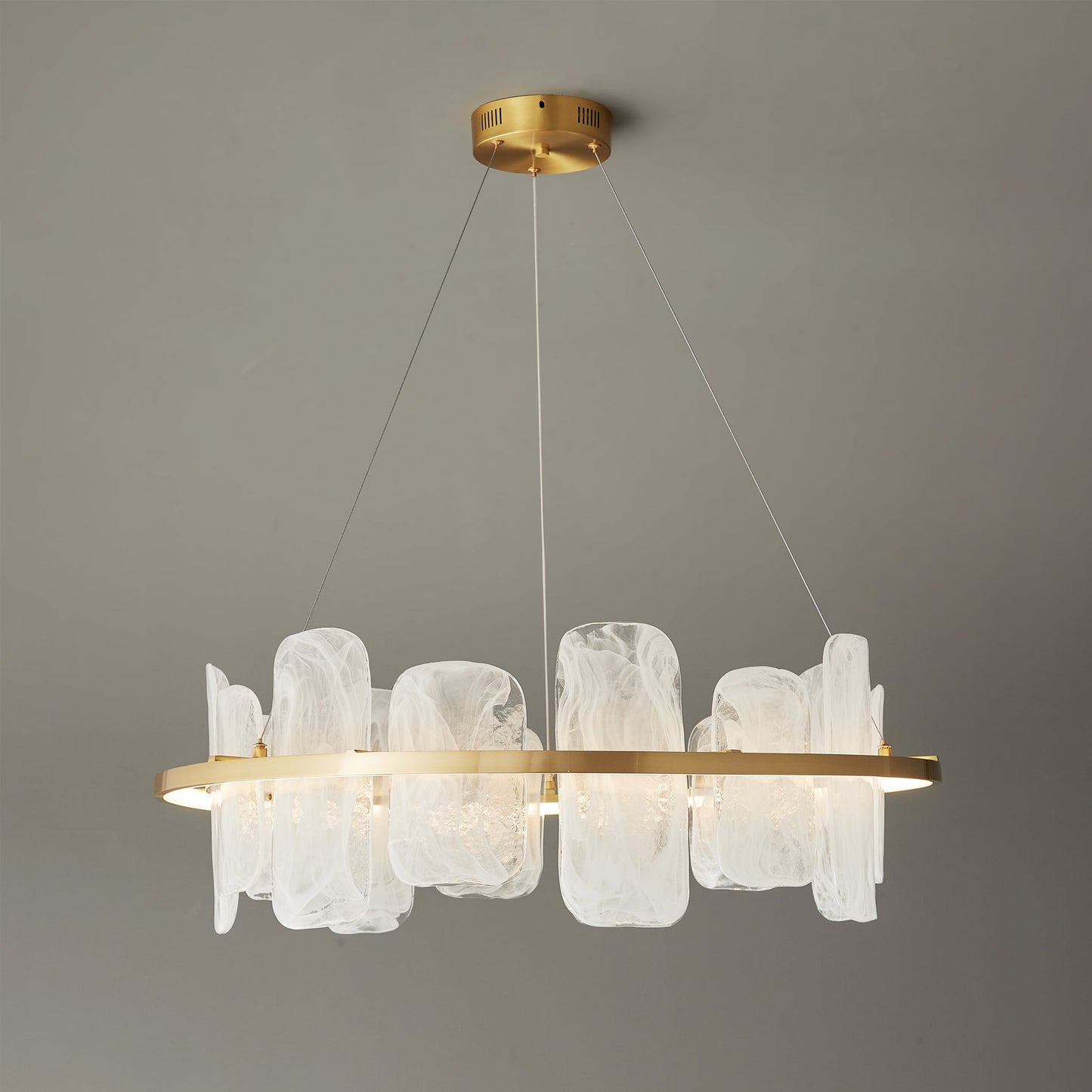 Mille Round Glass Chandelier