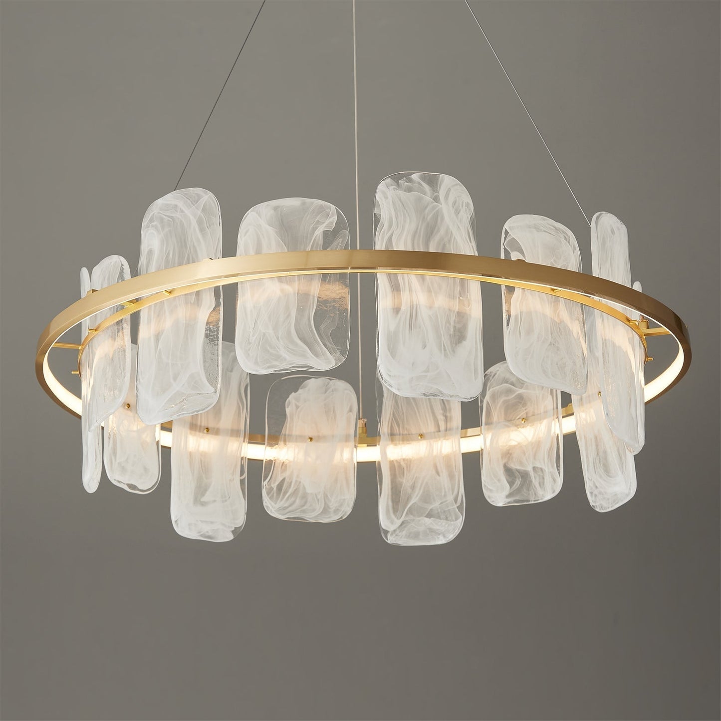 Mille Round Glass Chandelier