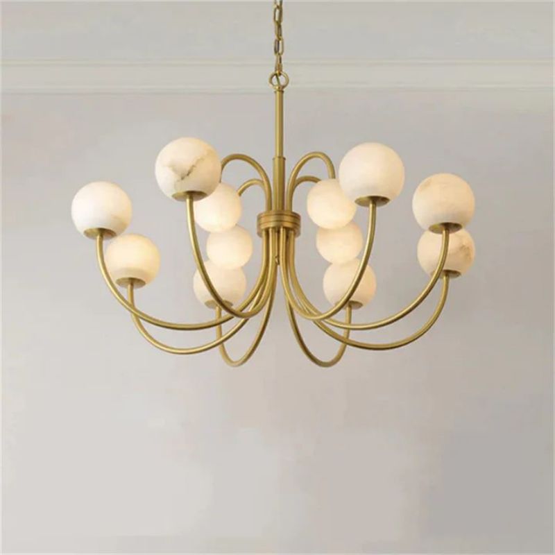 Alabaster Vintage Chandelier