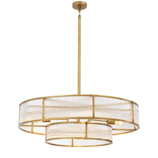 Montparnasse Modern Brass Chandelier - [Brass] 